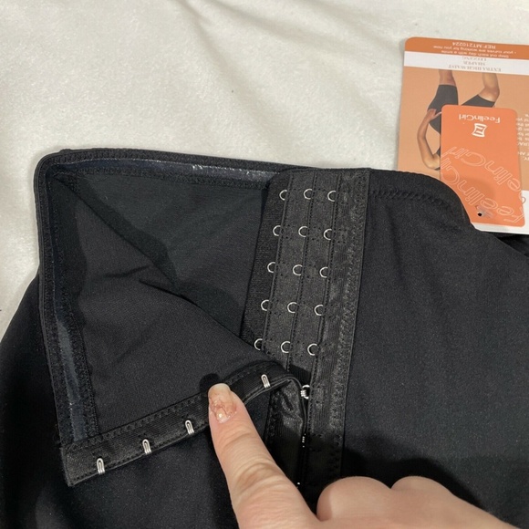 NWT Feelingirl [ MEDIUM ] Tummy Control High Waist‎ Trainer Shorts in Black - Picture 7 of 12